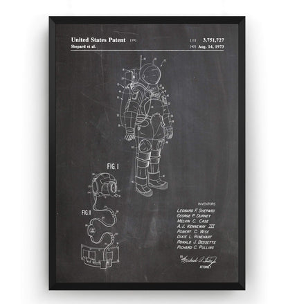Apollo Space Suit Patent Print - Magic Posters