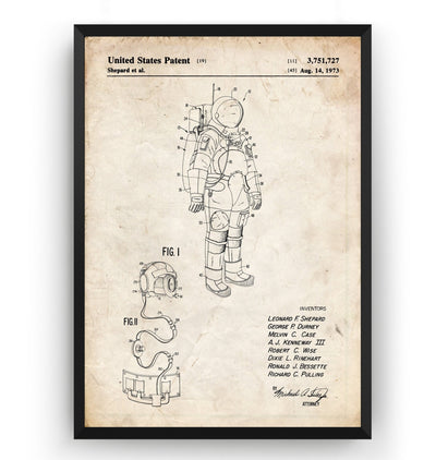 Apollo Space Suit Patent Print - Magic Posters