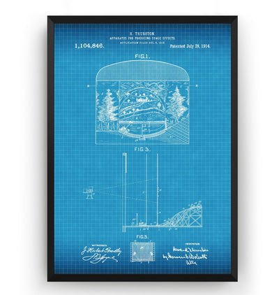 Apparatus For Producing Stage Effects 1914 Patent Print - Magic Posters