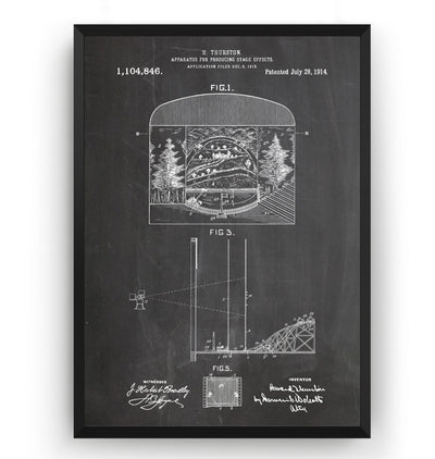 Apparatus For Producing Stage Effects 1914 Patent Print - Magic Posters