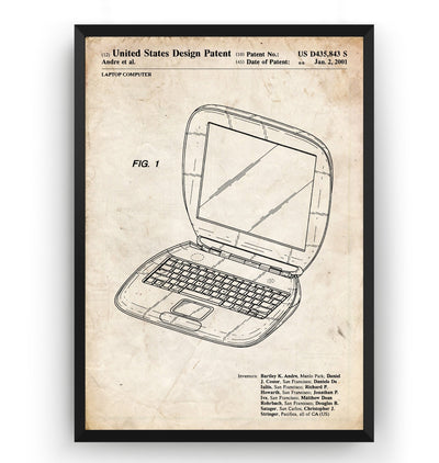 Apple iBOOK G3 2001 Patent Print - Magic Posters