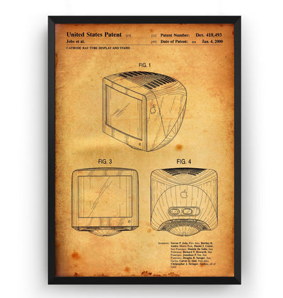 Apple iMac Monitor 2000 Patent Print - Magic Posters