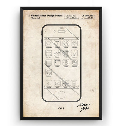 Apple iPhone 2013 Patent Print - Magic Posters
