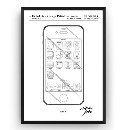 Apple iPhone 2013 Patent Print - Magic Posters