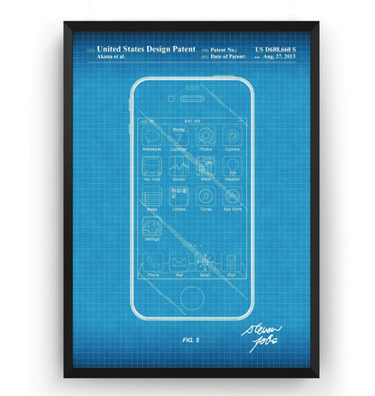 Apple iPhone 2013 Patent Print - Magic Posters