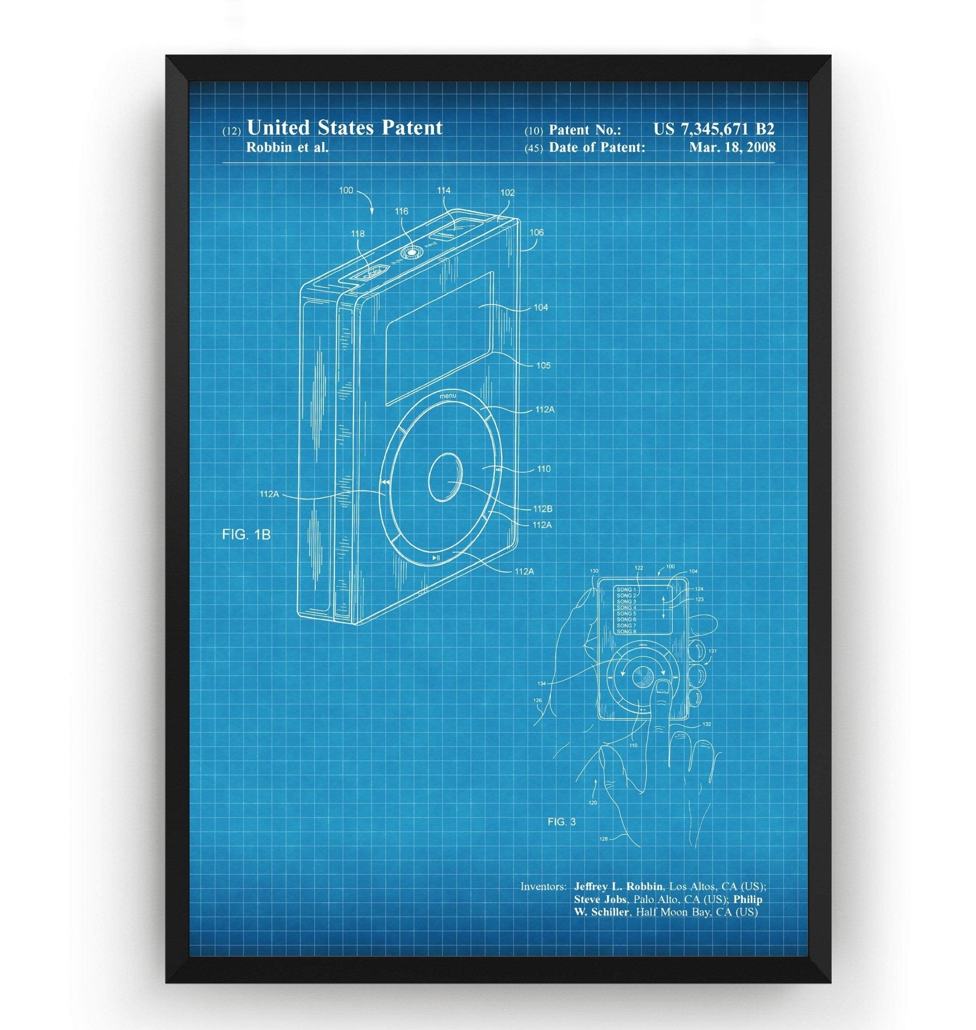 APPLE IPOD 2008 Patent Print - Magic Posters