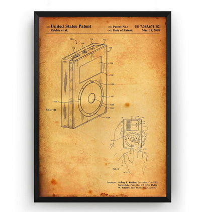 APPLE IPOD 2008 Patent Print - Magic Posters