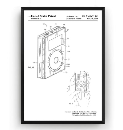 APPLE IPOD 2008 Patent Print - Magic Posters