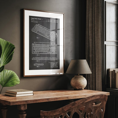Apple Keyboard 2000 Patent Print - Magic Posters