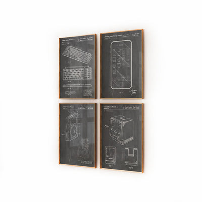 Apple Set Of 4 Patent Prints - Magic Posters