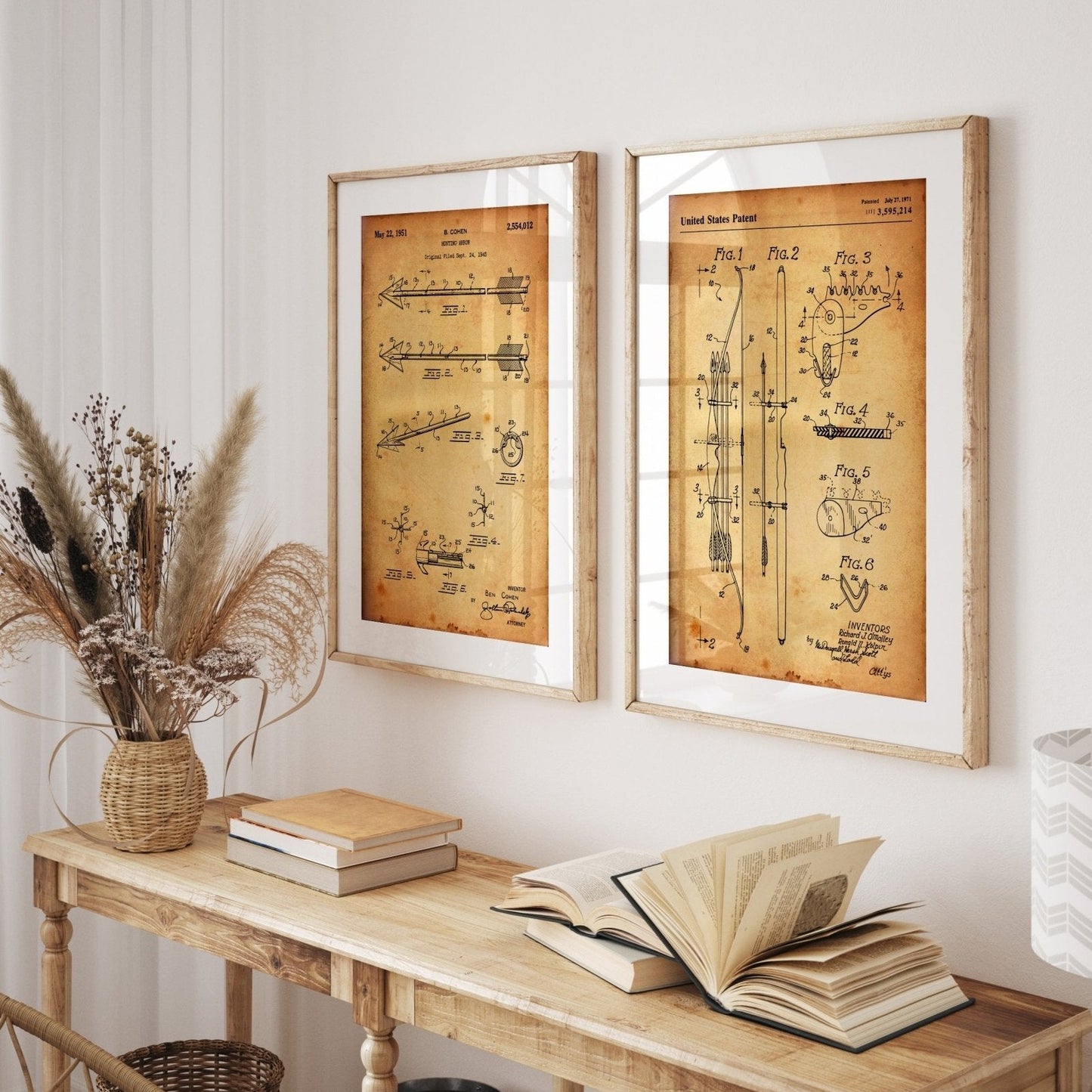 Archery Set Of 2 Patent Prints - Magic Posters