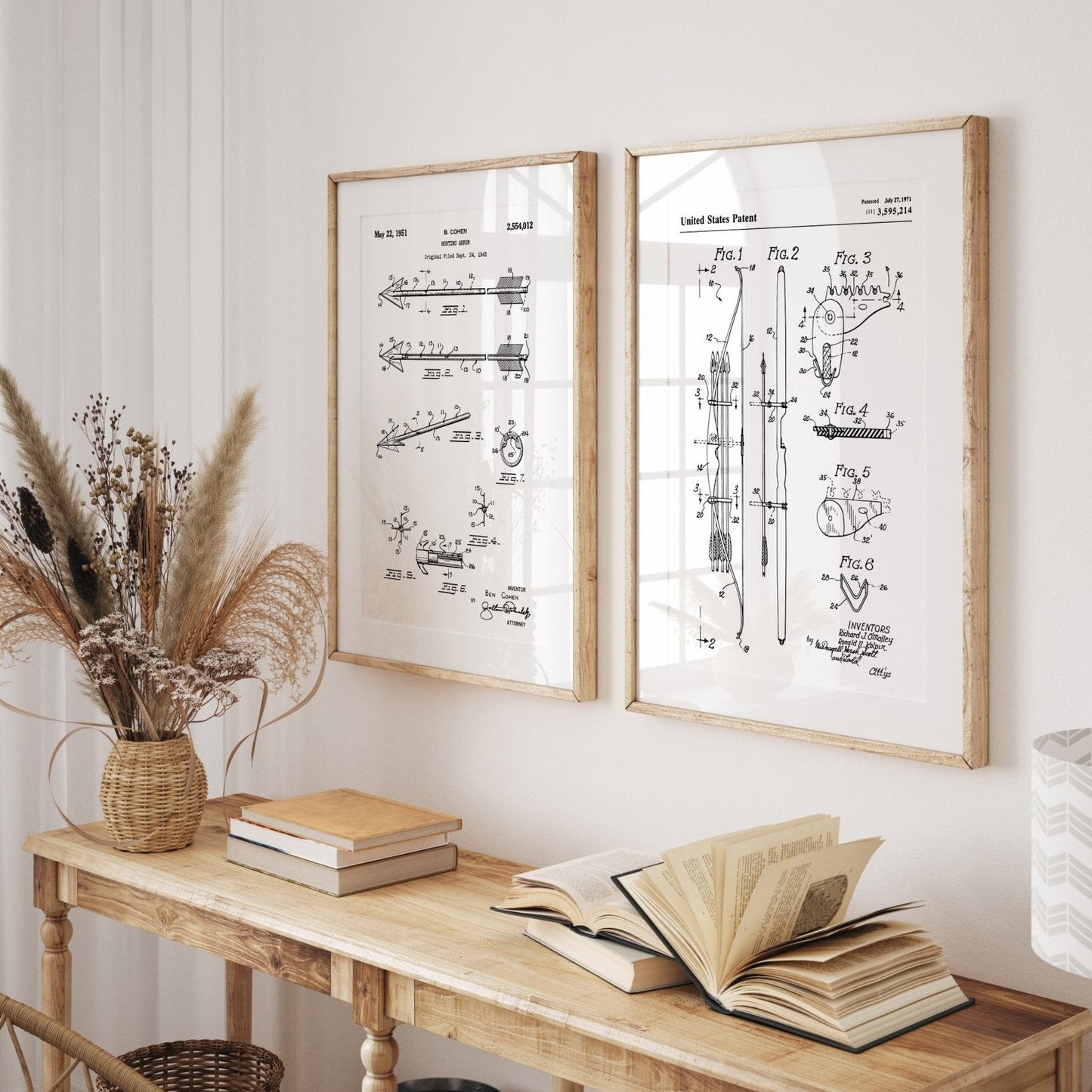 Archery Set Of 2 Patent Prints - Magic Posters