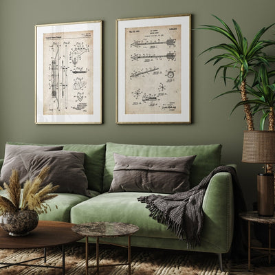 Archery Set Of 2 Patent Prints - Magic Posters