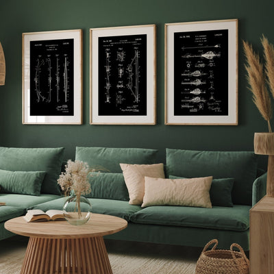 Archery Set Of 3 Patent Prints - Magic Posters