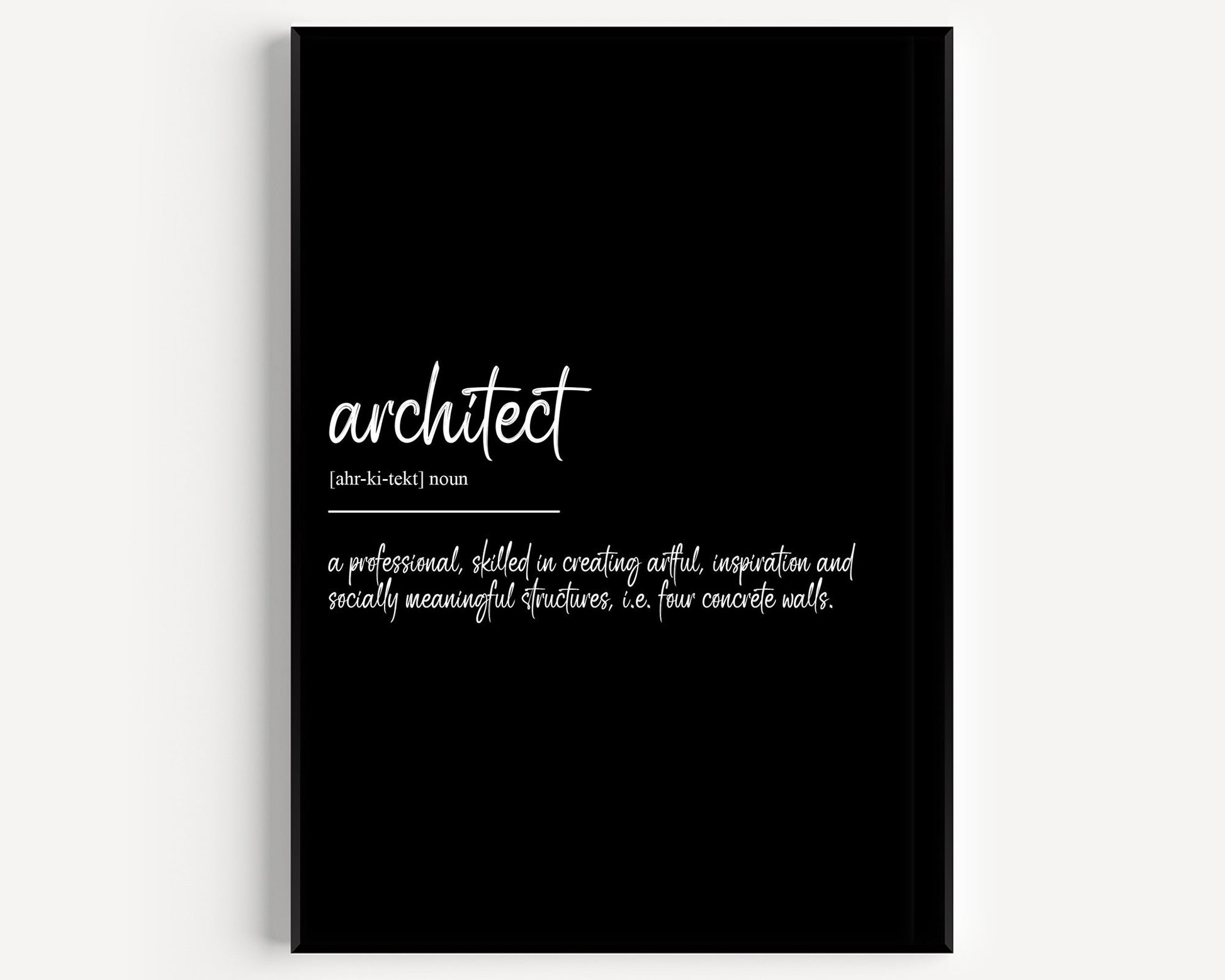 Architect Definition Print - Magic Posters