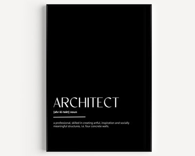 Architect Definition Print - Magic Posters
