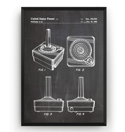 Atari Joystick Patent Print - Magic Posters