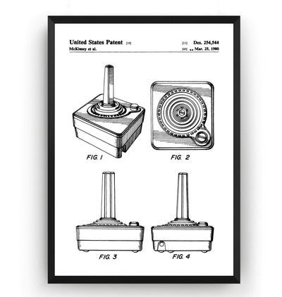 Atari Joystick Patent Print - Magic Posters