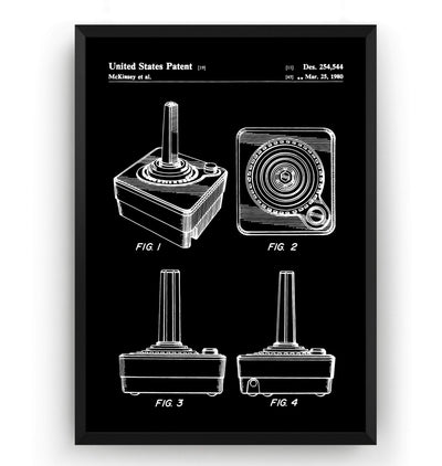 Atari Joystick Patent Print - Magic Posters