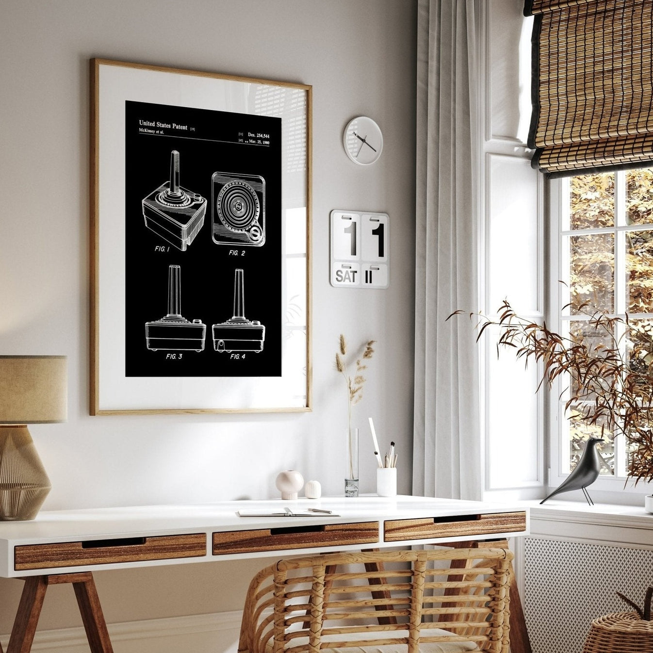 Atari Joystick Patent Print Magic Posters