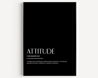 Attitude Definition Print - Magic Posters