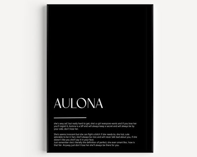 Aulona Definition Print - Magic Posters