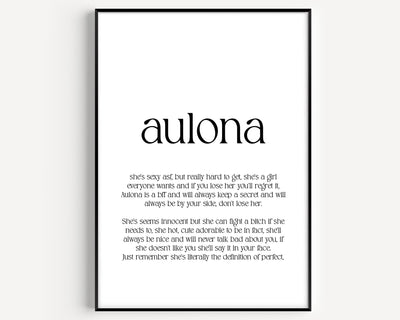 Aulona Definition Print - Magic Posters