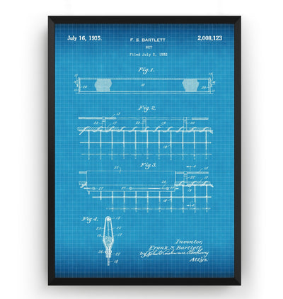 Badminton Net 1934 Patent Print - Magic Posters