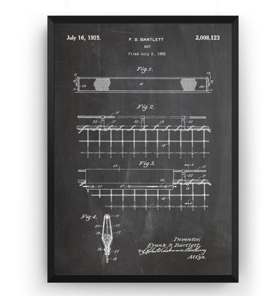 Badminton Net 1934 Patent Print - Magic Posters