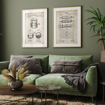 Baking Set Of 2 Patent Prints - Magic Posters