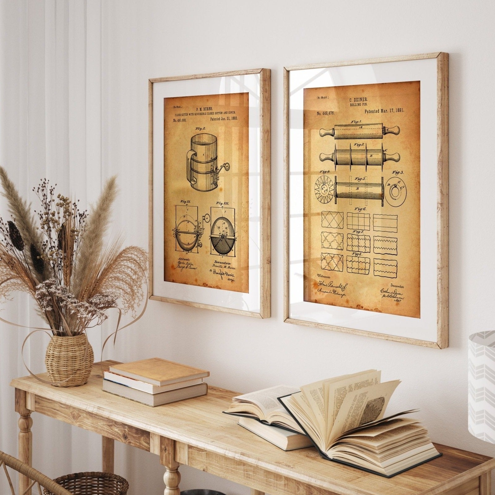 Baking Set Of 2 Patent Prints - Magic Posters