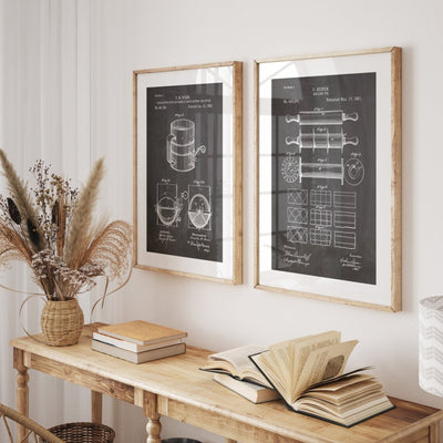 Baking Set Of 2 Patent Prints - Magic Posters