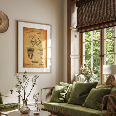 Ball Bearing Roller Cogwheel 1897 Patent Print - Magic Posters