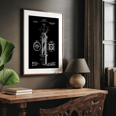 Barbers Pole Patent Print - Magic Posters