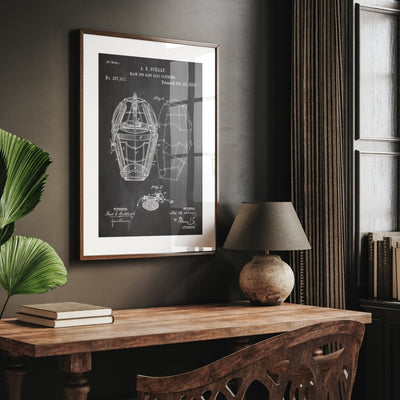 Baseball Catchers Mask 1883 Patent Print - Magic Posters