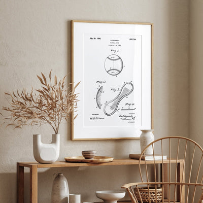 Baseball Patent Print - Magic Posters