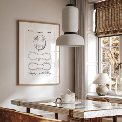 Baseball Stitching Patent Print - Magic Posters