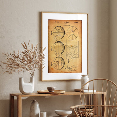 Basketball 1928 Patent Print - Magic Posters