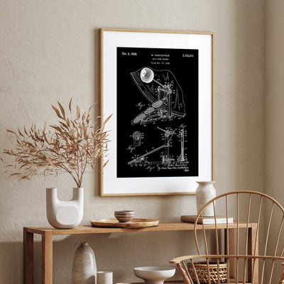 Bass Drum Beater 1938 Patent Print - Magic Posters