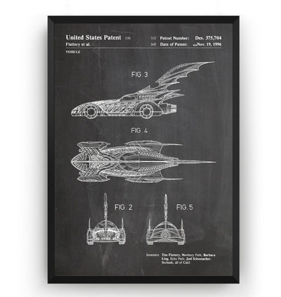 Batmobile 1996 Patent Print - Magic Posters