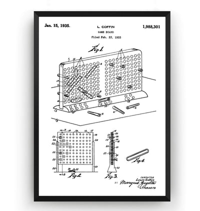 Battleship Board 1935 Patent Print - Magic Posters