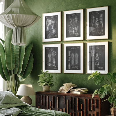 Beauty Set Of 6 Patent Prints - Magic Posters