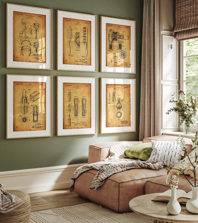 Beauty Set Of 6 Patent Prints - Magic Posters