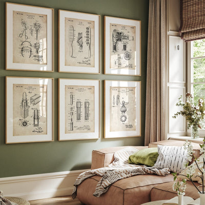 Beauty Set Of 6 Patent Prints - Magic Posters