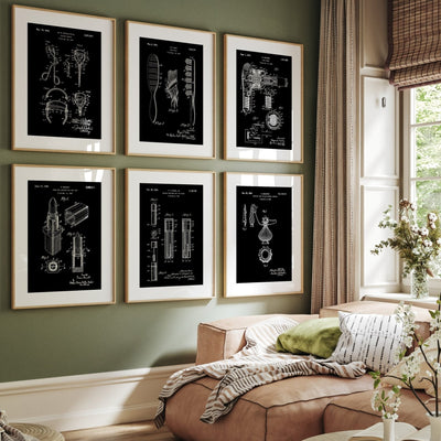 Beauty Set Of 6 Patent Prints - Magic Posters