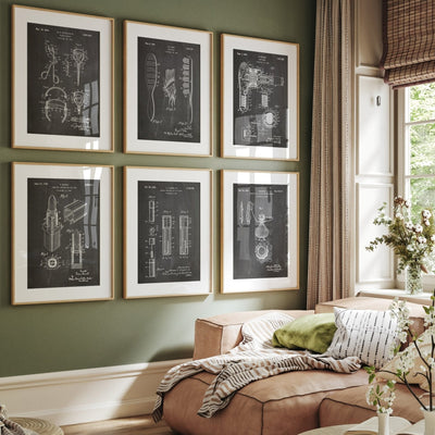 Beauty Set Of 6 Patent Prints - Magic Posters