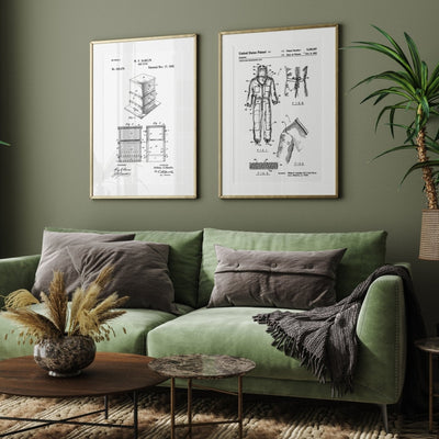 Beekeeper Set Of 2 Patent Prints - Magic Posters