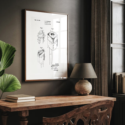 Beekeeper Veil 1931 Patent Print - Magic Posters