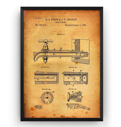 Beer Faucet Patent Print - Magic Posters