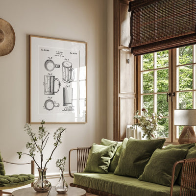 Beer Mug 1951 Patent Print - Magic Posters